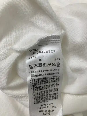 JEANASIS/ジーナシス/Tシャツ/カットソー/トップス/ホワイト/F