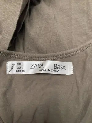 ZARA BASIC/ザラベーシック/タンクトップ/トップス/ブラウン/L