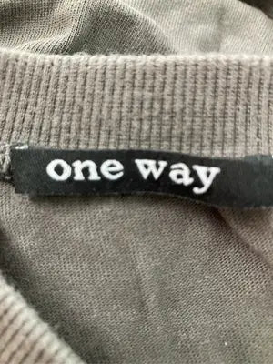 One Way/ワンウェイ/Tシャツ/カットソー/トップス/ブラウン/M