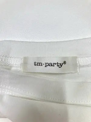 TM-PARTY/ティーエムパーティー/Tシャツ/カットソー/トップス/ホワイト/L  バスト86～94　身長154～162