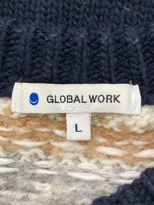 GLOBAL WORK/グローバルワーク/ニット/セーター/トップス/ネイビー/L