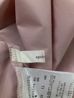 apres jour/アプレジュール/シャツワンピース/ワンピース/ドレス/ピンク/LL