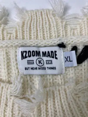 KZOOM MADE/ニット/セーター/トップス/アイボリー/XL