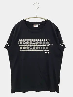 FILA/フィラ/Tシャツ/カットソー/トップス/ブラック/L