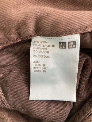 UNIQLO/ユニクロ/その他パンツ/パンツ/ブラウン/25(63.5cm)