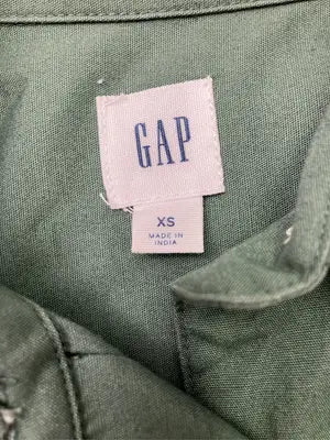 GAP/ギャップ/シャツワンピース/ワンピース/ドレス/グリーン/XS