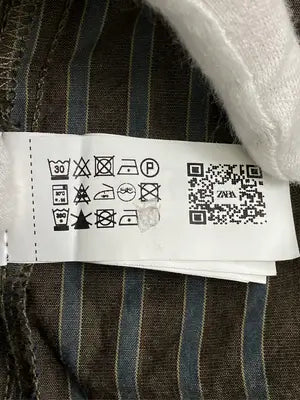 ZARA/ザラ/シャツ/ブラウス/トップス/ブラウン/USA XL