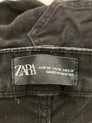 ZARA/ザラ/デニムパンツ/パンツ/ブラック/EUR 38 USA 06 MEX 28