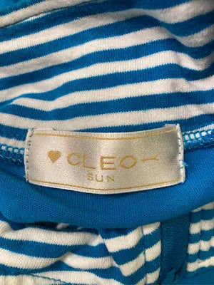 CLEO/Tシャツ/カットソー/トップス/ブルー/LL