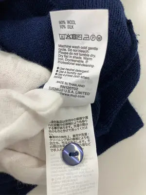 無印良品/ムジルシリョウヒン/カーディガン/ボレロ/トップス/ネイビー/XL