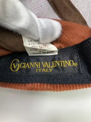 GIANNI VALENTINO/ジャンニバレンチノ/キャップ/帽子/ブラウン/56-59cm