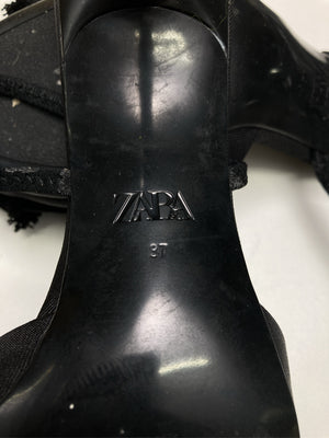 ZARA/ザラ/サンダル/シューズ/ブラック/27