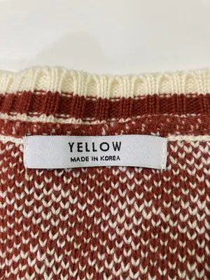 YELLOW/イエロー/ニット/セーター/トップス/レッド