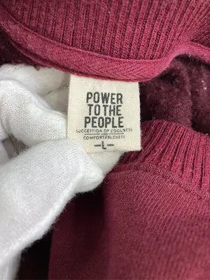 POWER TO THE PEOPLE/パワートゥザピープル/スウェット/トップス/レッド/L