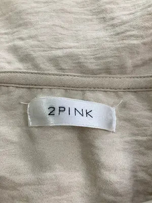 2PINK/ツーピンク/シャツ/ブラウス/トップス/ベージュ/L    バスト86～94   身長154～162