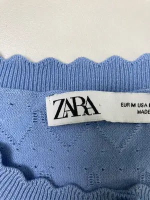 ZARA/ザラ/カーディガン/ボレロ/トップス/ブルー/USA M
