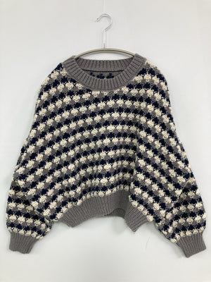 ニット/セーター/トップス/グレー