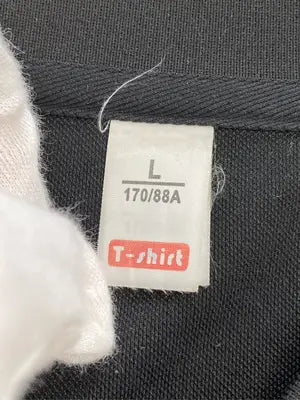 T-shirt/ポロシャツ/トップス/ブラック/L