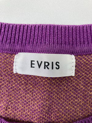 Evris/エヴリス/ニット/セーター/トップス/パープル/F