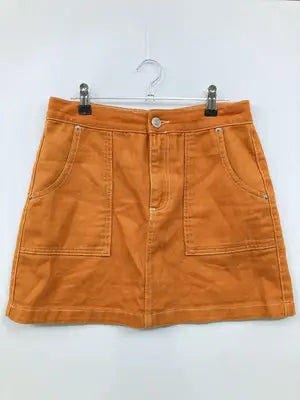 BDG/ビーディージー/デニムスカート/スカート/オレンジ/M