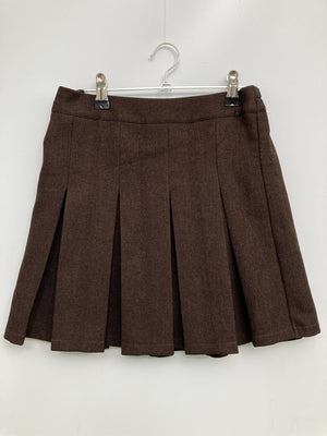 FLC/ショート/ミニスカート/スカート/ブラウン/M