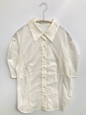 JEANASIS/ジーナシス/シャツ/ブラウス/トップス/ホワイト/F