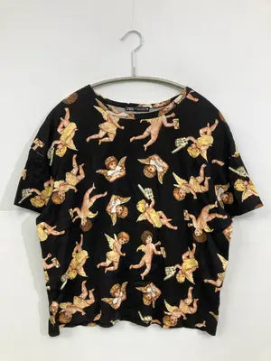 ZARA/ザラ/Tシャツ/カットソー/トップス/ブラック/EUR S