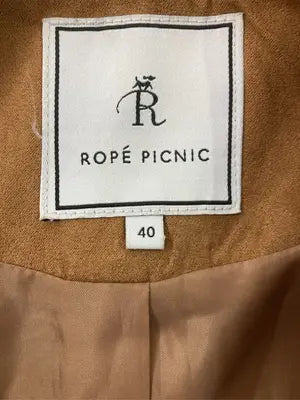 ROPE PICNIC/ロペピクニック/ノーカラーコート/ジャケット/アウター/ブラウン/40