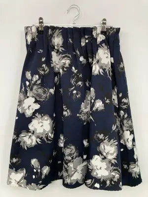 ミモレ/半端丈スカート/スカート/ネイビー/L