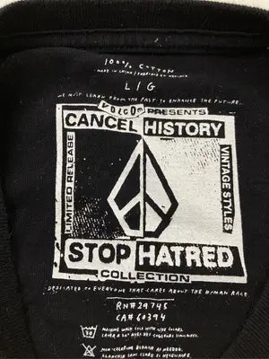 VOLCOM/ボルコム/Tシャツ/カットソー/トップス/ブラック/L