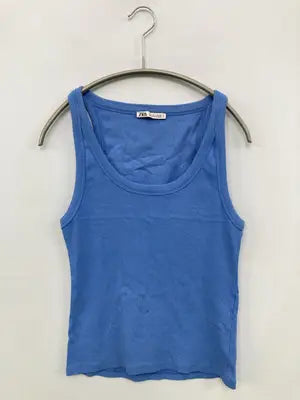 ZARA/ザラ/タンクトップ/トップス/ブルー/L