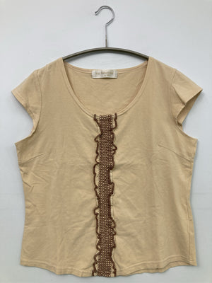 Via Faburrica/Tシャツ/カットソー/トップス/ベージュ