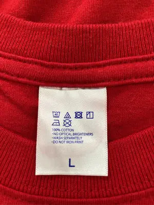 Tシャツ/カットソー/トップス/レッド/L