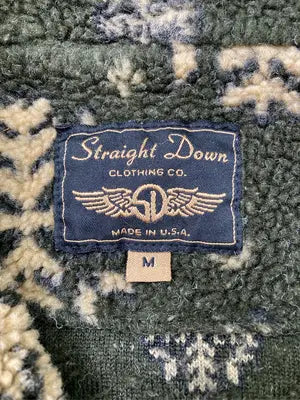 STRAIGHT DOWN/ニット/セーター/トップス/グリーン/M