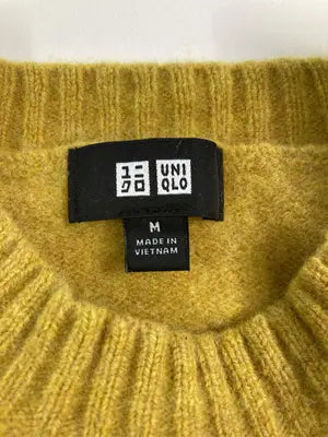 UNIQLO/ユニクロ/ニット/セーター/トップス/イエロー/M