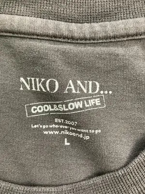 niko and .../ニコアンド/Tシャツ/カットソー/トップス/グレー/L