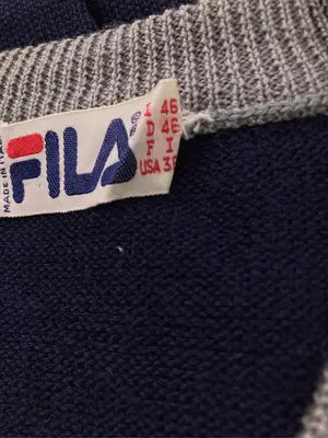 FILA/フィラ/ニット/セーター/トップス/ネイビー/I 46
