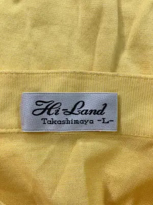Hi-Land/Tシャツ/カットソー/トップス/イエロー/L