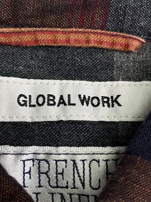 GLOBAL WORK/グローバルワーク/シャツ/ブラウス/トップス/ブラウン/S