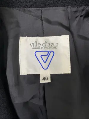 ville d'azur/テーラードジャケット/ジャケット/アウター/ブラック/40