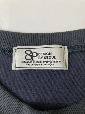 8P/Tシャツ/カットソー/トップス/グレー