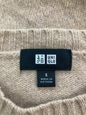 UNIQLO/ユニクロ/ニット/セーター/トップス/ベージュ/S