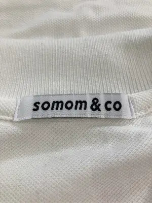somom&co/ポロシャツ/トップス/ホワイト