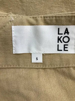 LAKOLE/ラコレ/つなぎ/オールインワン/オールインワン・サロペット/ベージュ/S