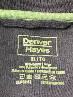 DENVER HAYES/ジャージ/トラックジャケット/トップス/ブラック/XL
