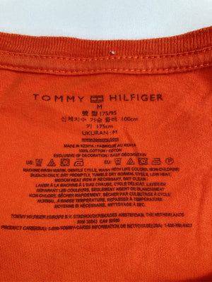 TOMMY HILFIGER/トミーヒルフィガー/Tシャツ/カットソー/トップス/オレンジ/M