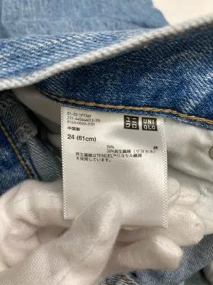 UNIQLO JEANS/ユニクロジーンズ/デニムパンツ/パンツ/ブルー/24 (61cm)