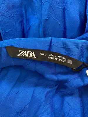 ZARA/ザラ/ロングスカート/スカート/ブルー/USA L