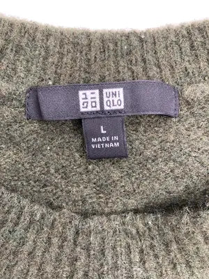 UNIQLO/ユニクロ/ニット/セーター/トップス/グリーン/L