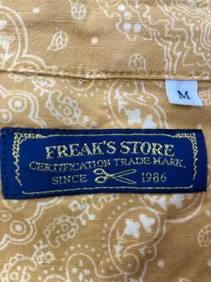 FREAK'S STORE/フリークスストア/シャツ/ブラウス/トップス/イエロー/M